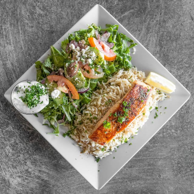 Grilled Salmon Plate.